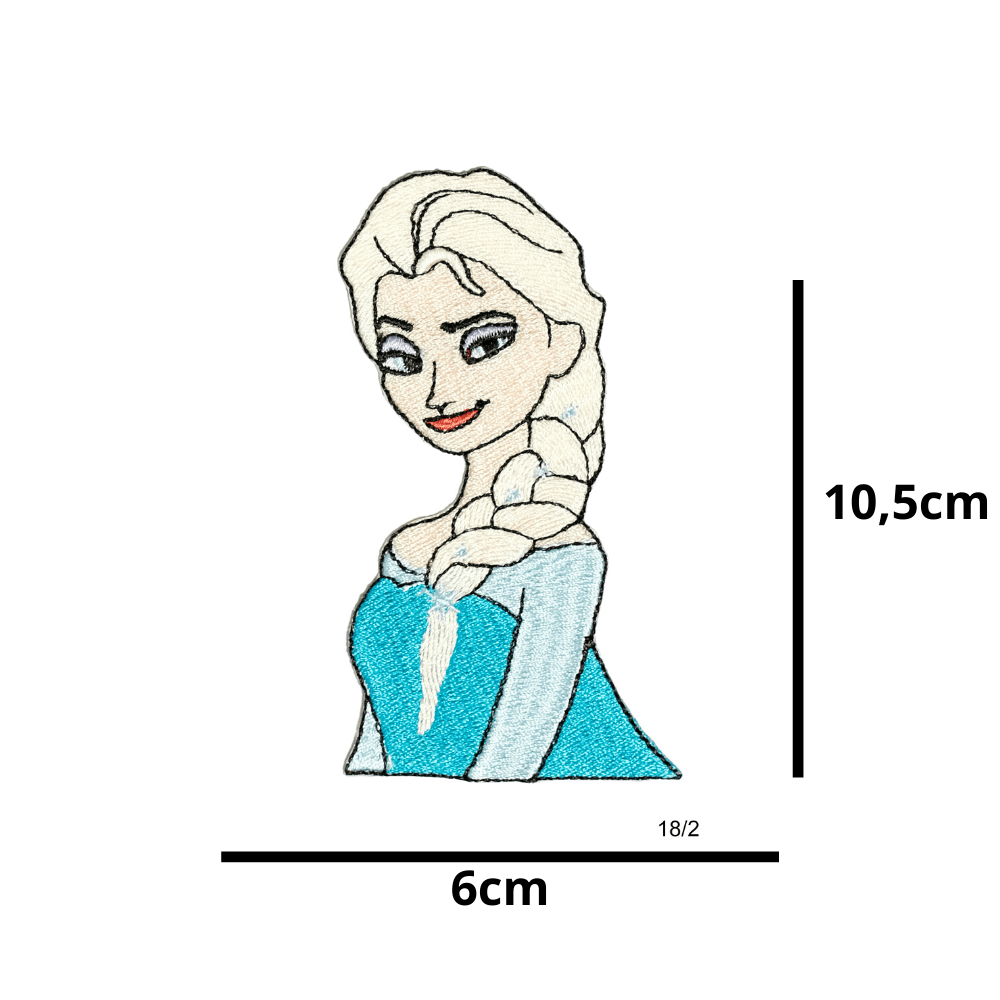 Aplique Termocolante Elsa Frozen 