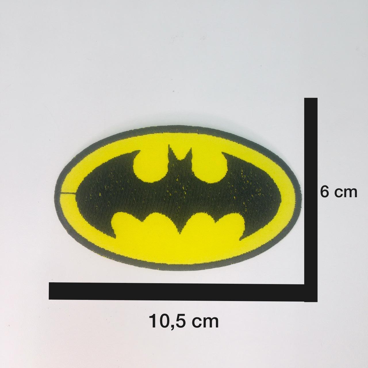 Aplique Termocolante Emblema Batman Grande 3 Unidades 
