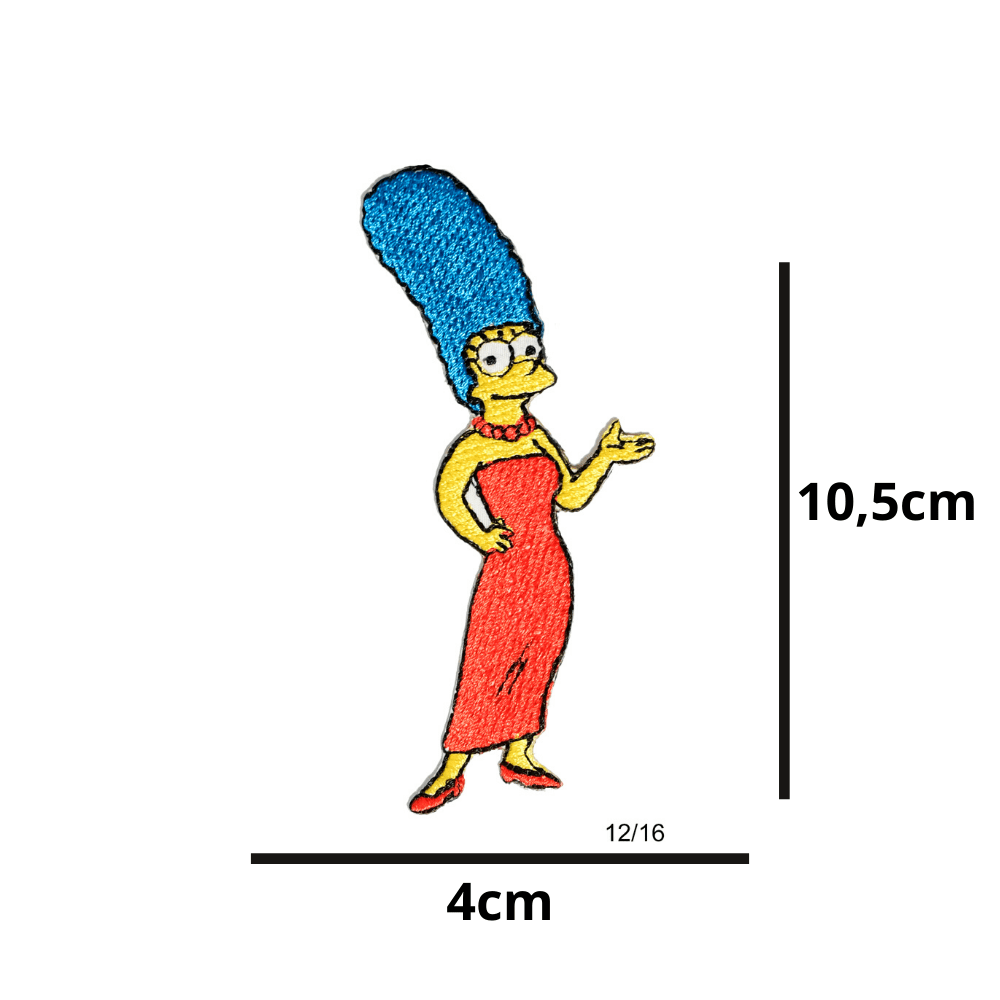 Aplique Termocolante Marge Simpsons  Composição: 100% Poliéster Contém: 1 Unidades em cada pacote.