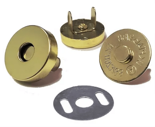 Botão Magnético Dourado 18 mm