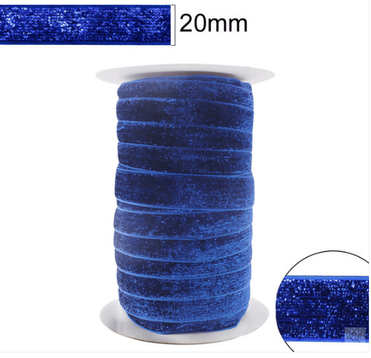 Fita Glitter Azul 20 mm 10 Metros