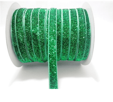 Fita Glitter Verde 20 mm 10 Metros