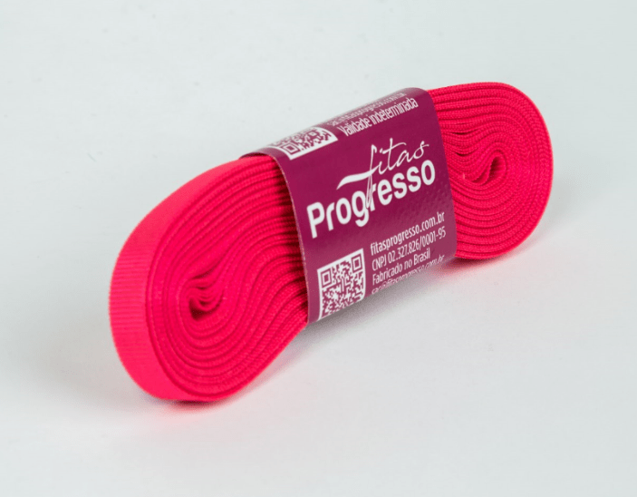 Fita Gorgurão Progresso Rosa Pink 7mm