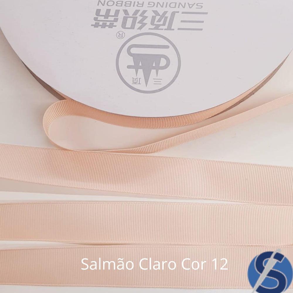 Fita Gorgurão Sanding Salmão Claro 12 22 mm
