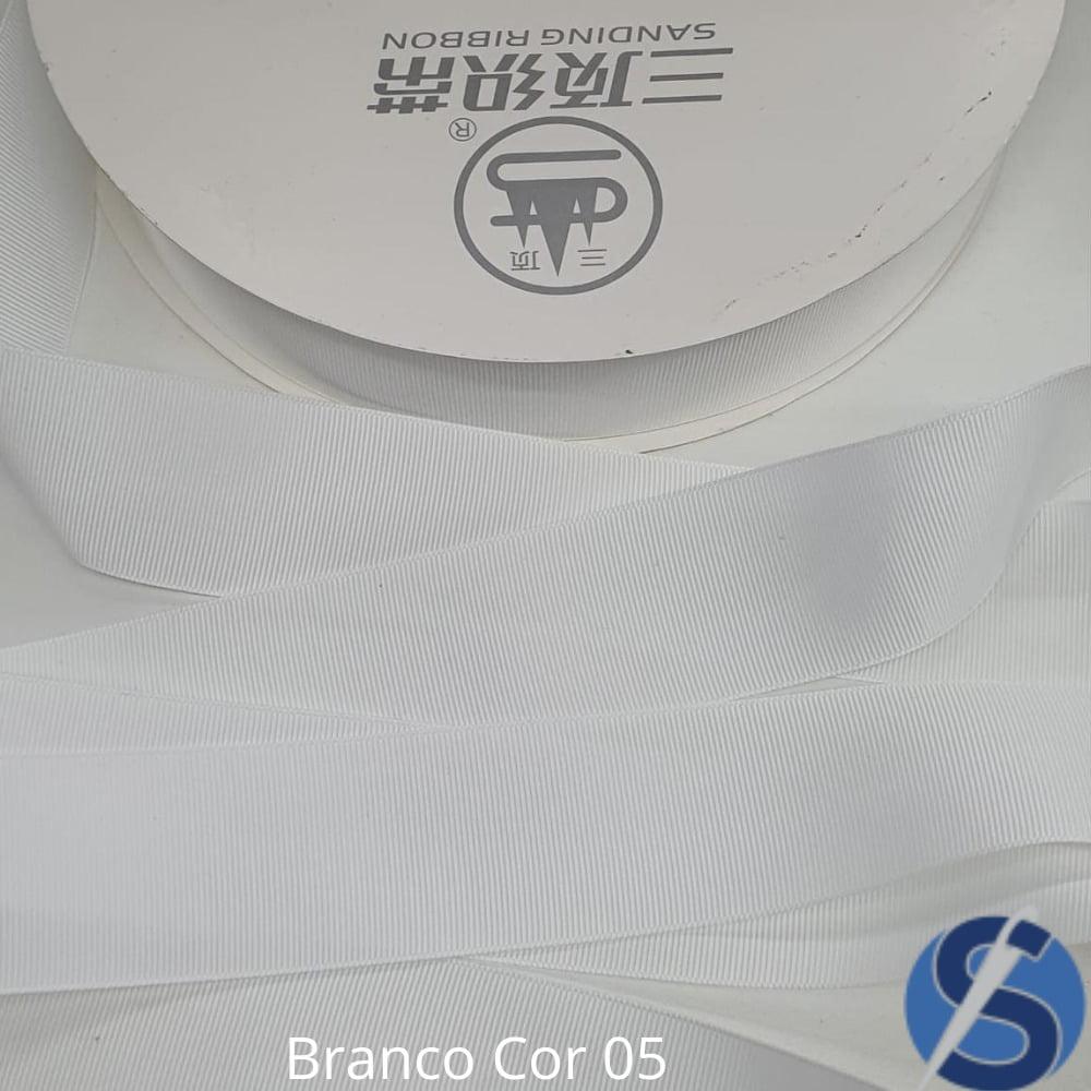 Fita Gorgurão Sanding Branco 05 38 mm