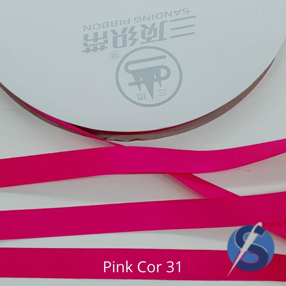Fita Gorgurão Sanding Pink 31 10 mm