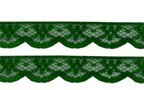 Renda de Nylon Nº2 Verde Bandeira Cor 23