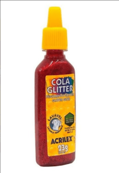 Cola Glitter Acrilex 205 Vermelho  23gr