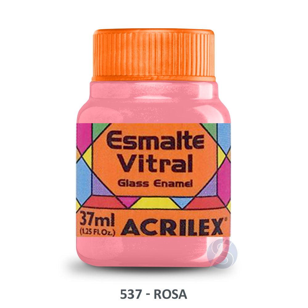 Esmalte Vitral 537 Rosa Acrilex 37ml 