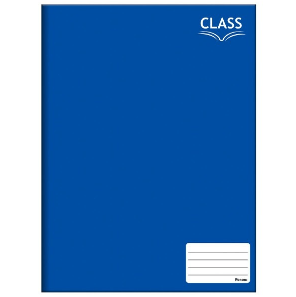 Caderno Brochura Capa Dura Azul 48 Folhas