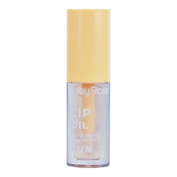 Ruby Rose Lip Oil Care Fun Gloss Labial Hidratante - Sorvete de Baunilha