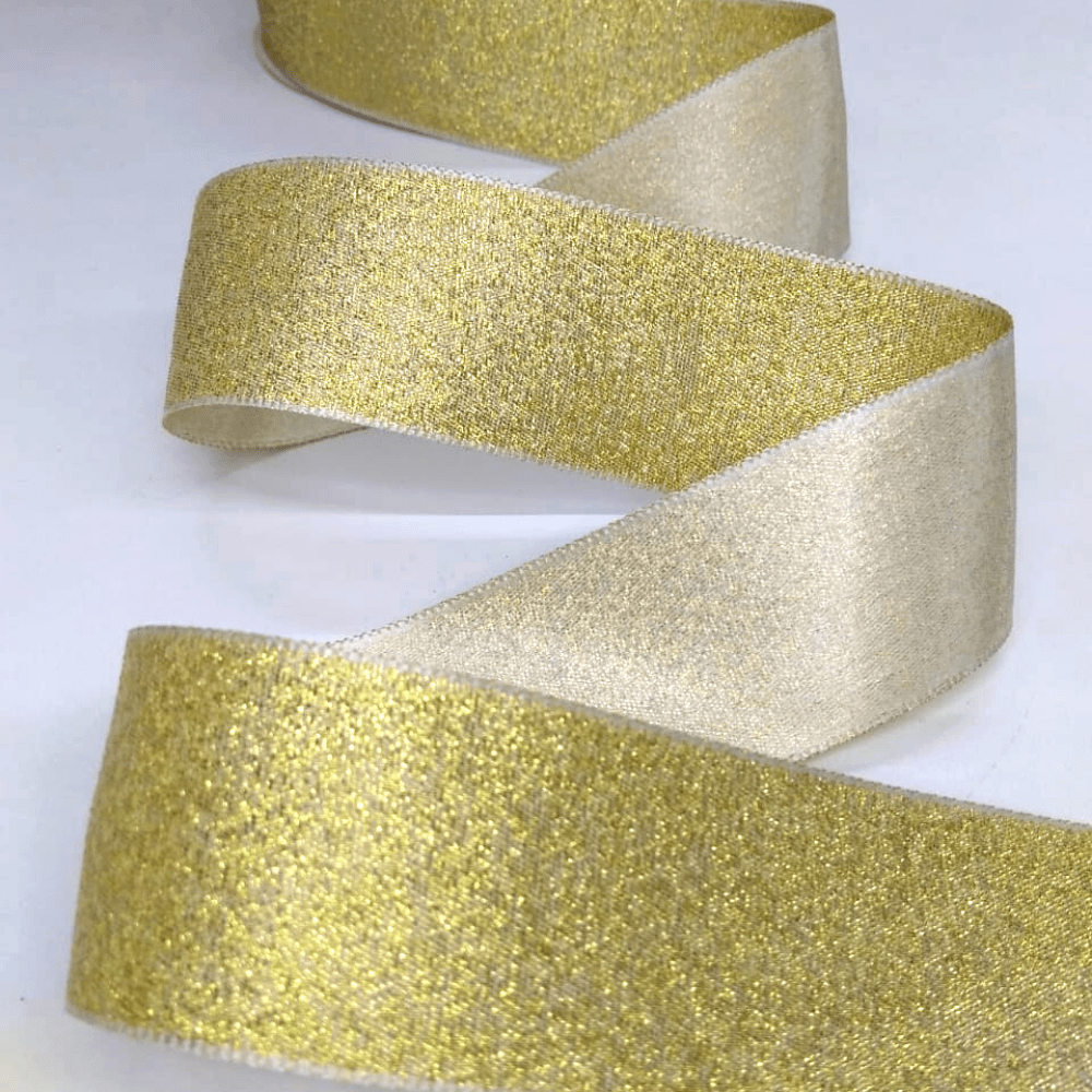 Fita Decorativa Dourada 38mm