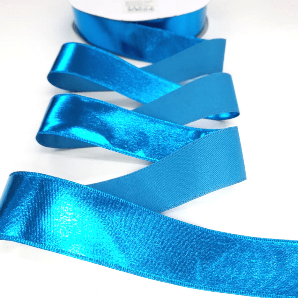 Fita Metalizada Azul Turquesa 