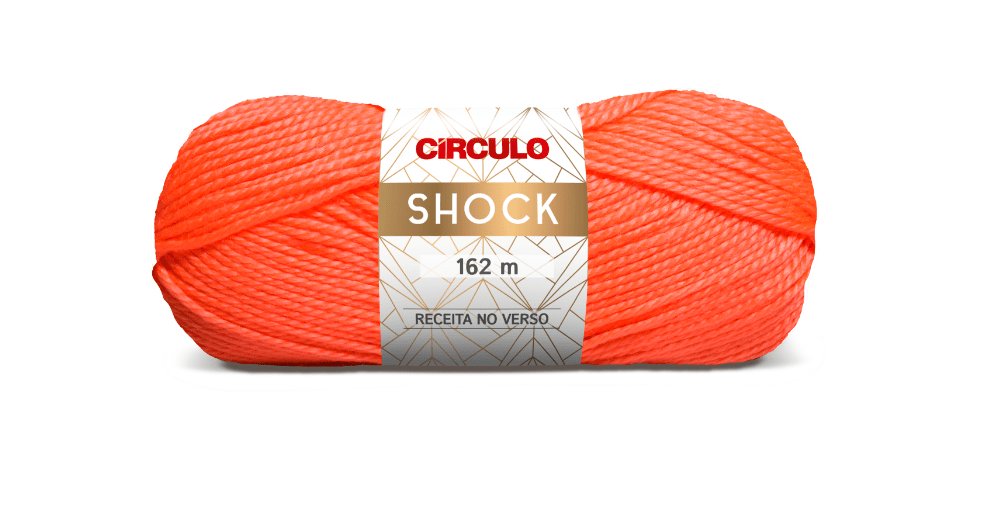 Lã Shock 4194 Coral Neon 100g