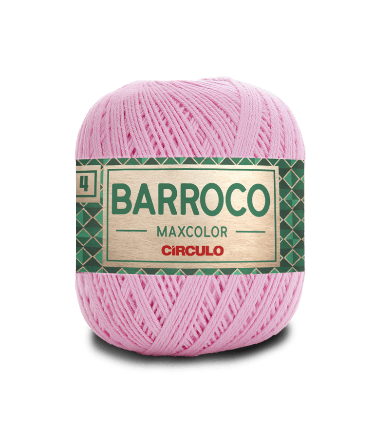 Barbante Barroco Maxcolor nº4 3526 Rosa Candy 200gr