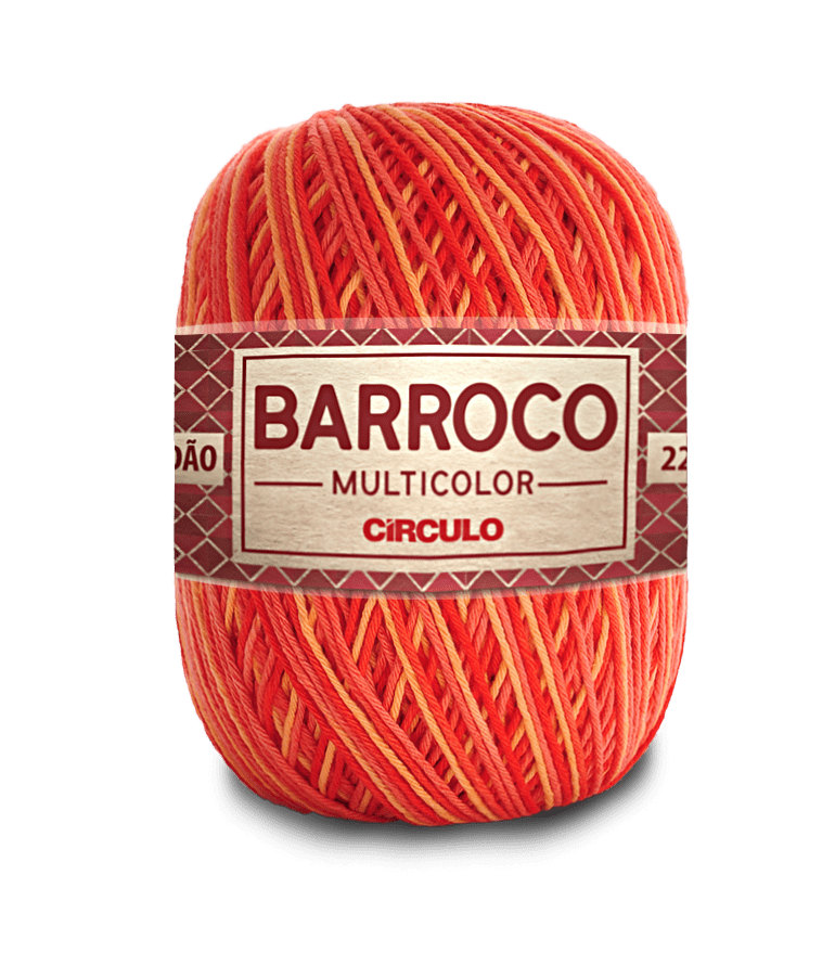Barbante Barroco Multicolor nº6 9157 Pitanga 400g