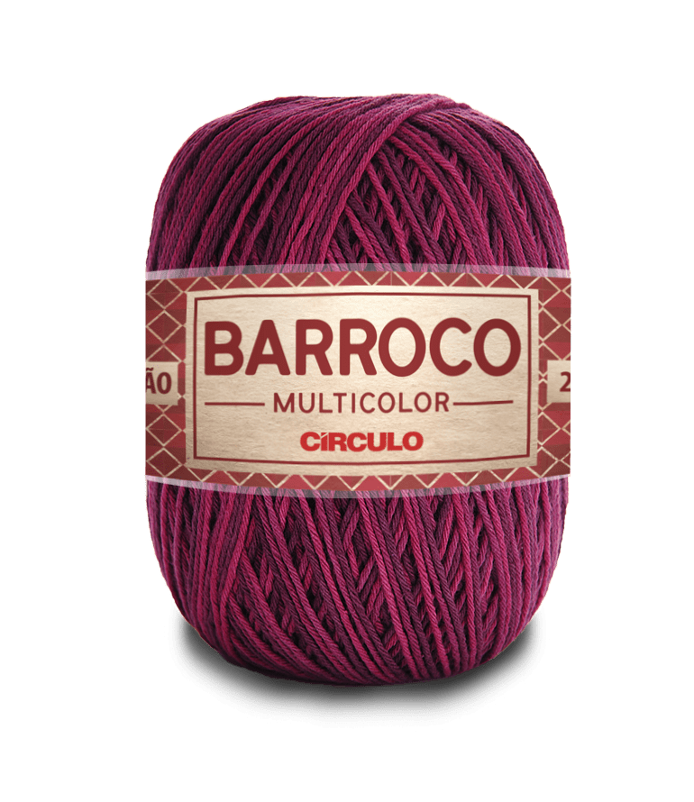 Barbante Barroco Multicolor nº6 9253 Malbec 400g