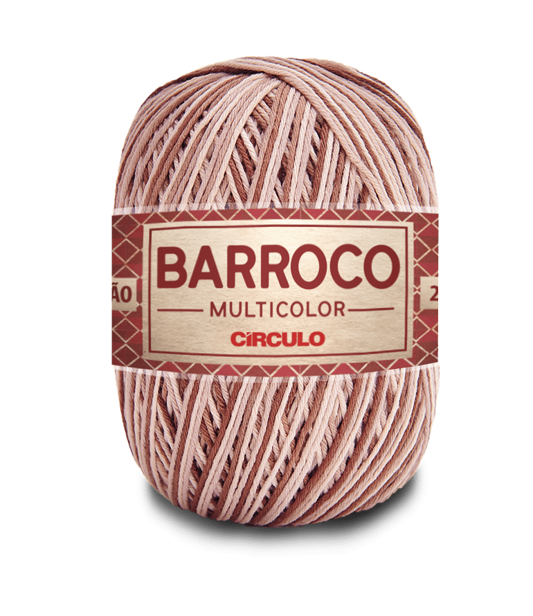 Barbante Barroco Multicolor nº6 9360 Café 400g