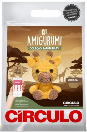 Kit Amigurumi Círculo Girafa
