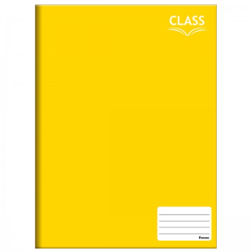 Caderno Brochura Capa Dura Amarelo 48 Folhas