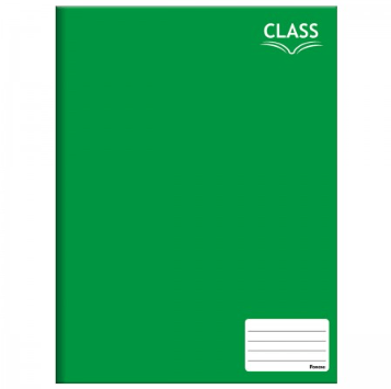 Caderno Brochura Capa Dura Verde 48 Folhas