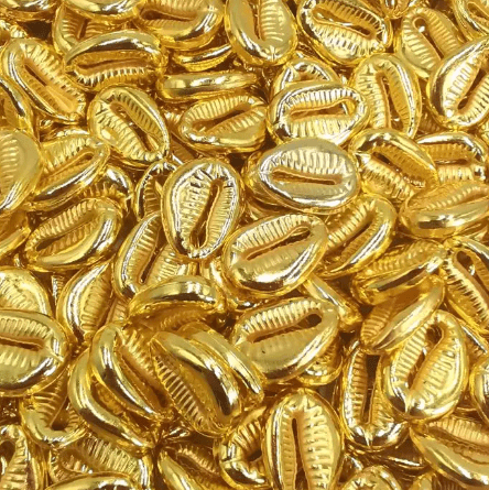 Aplique Búzios Dourado 10 Gramas