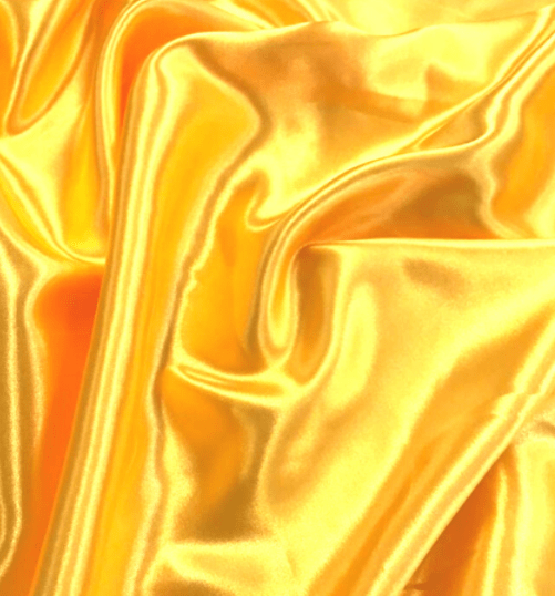 Tecido Cetim Amarelo Ouro 