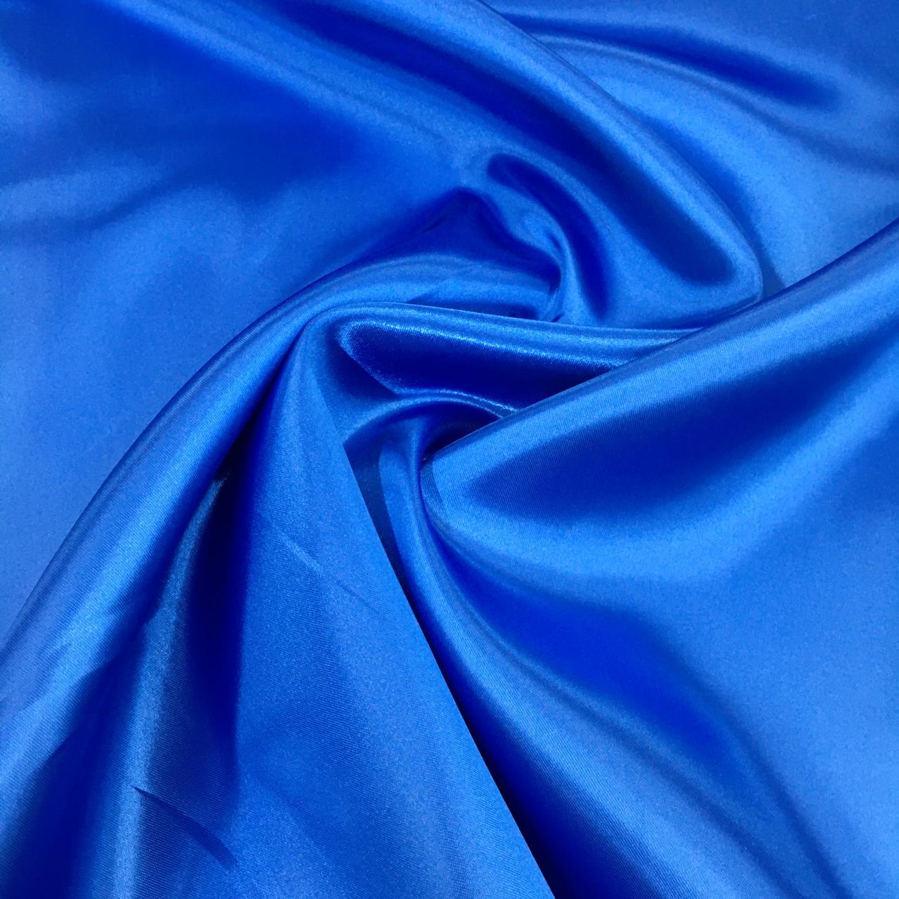 Tecido Cetim Azul Bic