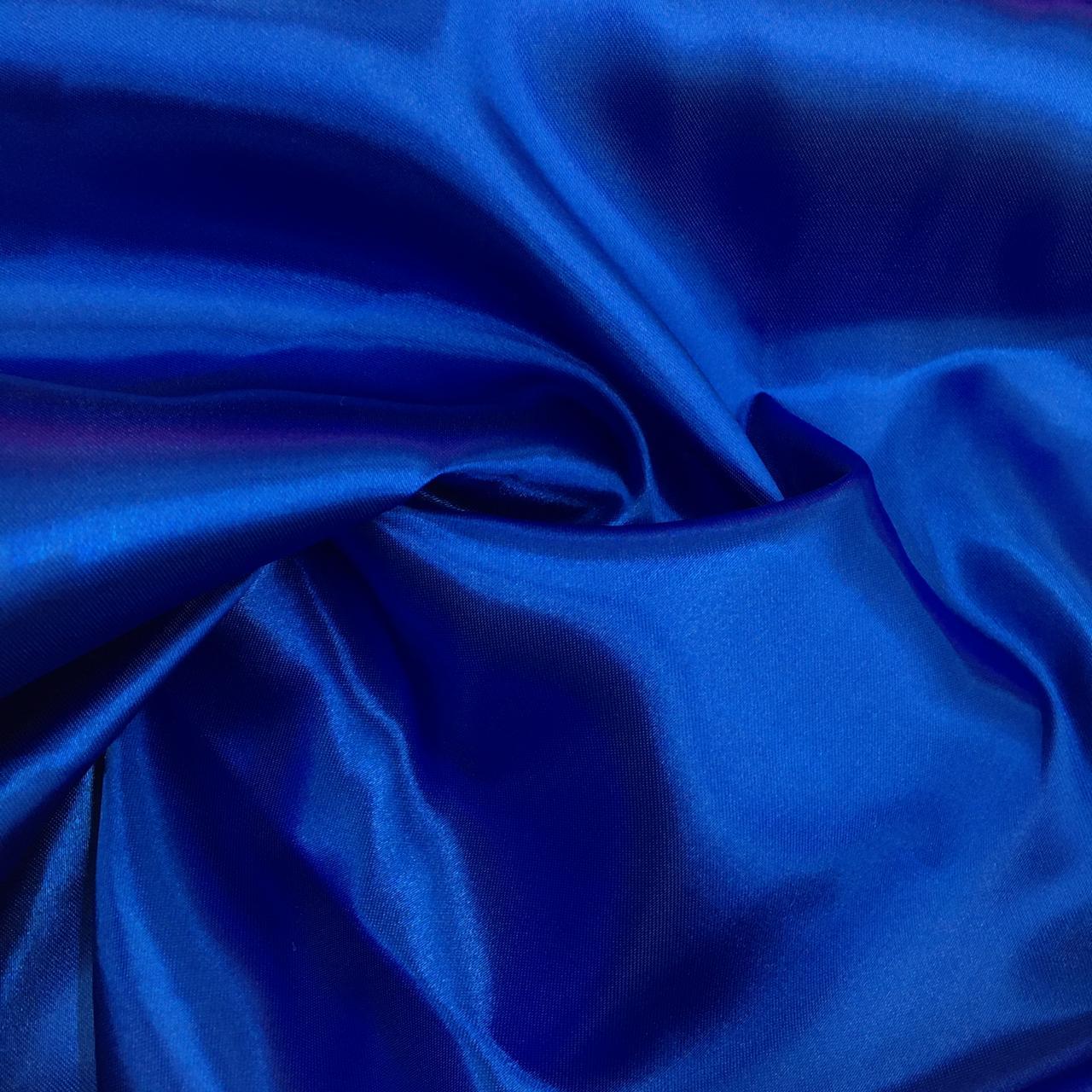 Tecido Cetim Azul Royal