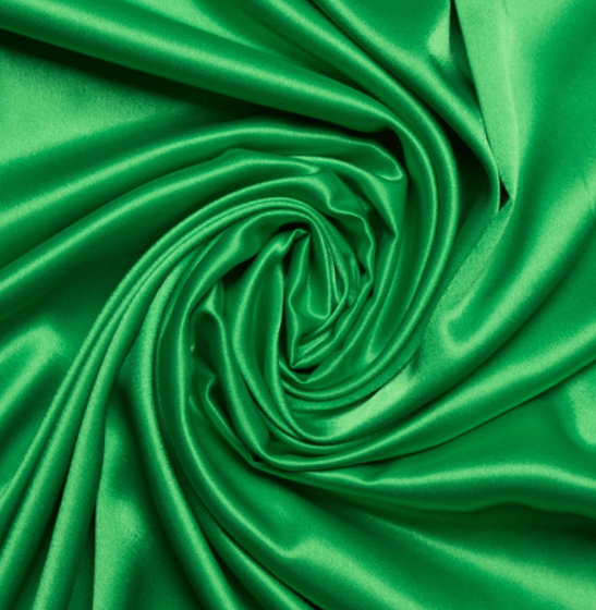 Tecido Cetim Verde Folha