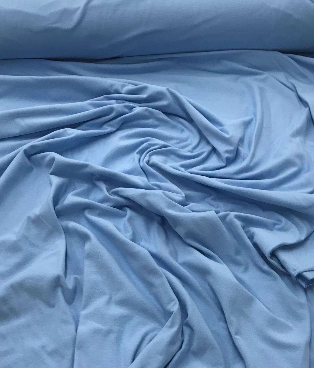 Tecido Cotton Light Azul Bebê Liso