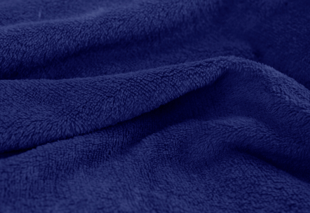 Tecido Manta Fleece Liso Azul Bic