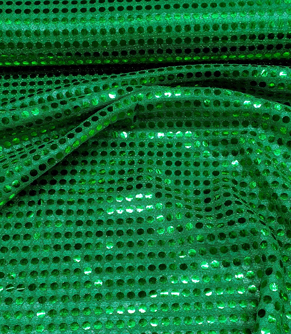 Tecido Paetê Ligth Metalizado Verde
