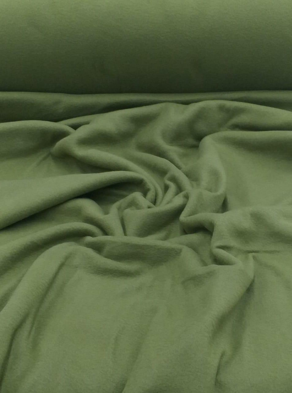 Tecido Fleece Polar Verde Oliva