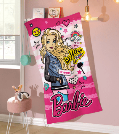 Toalha Banho Dohler Felpudo Licenciado - Barbie