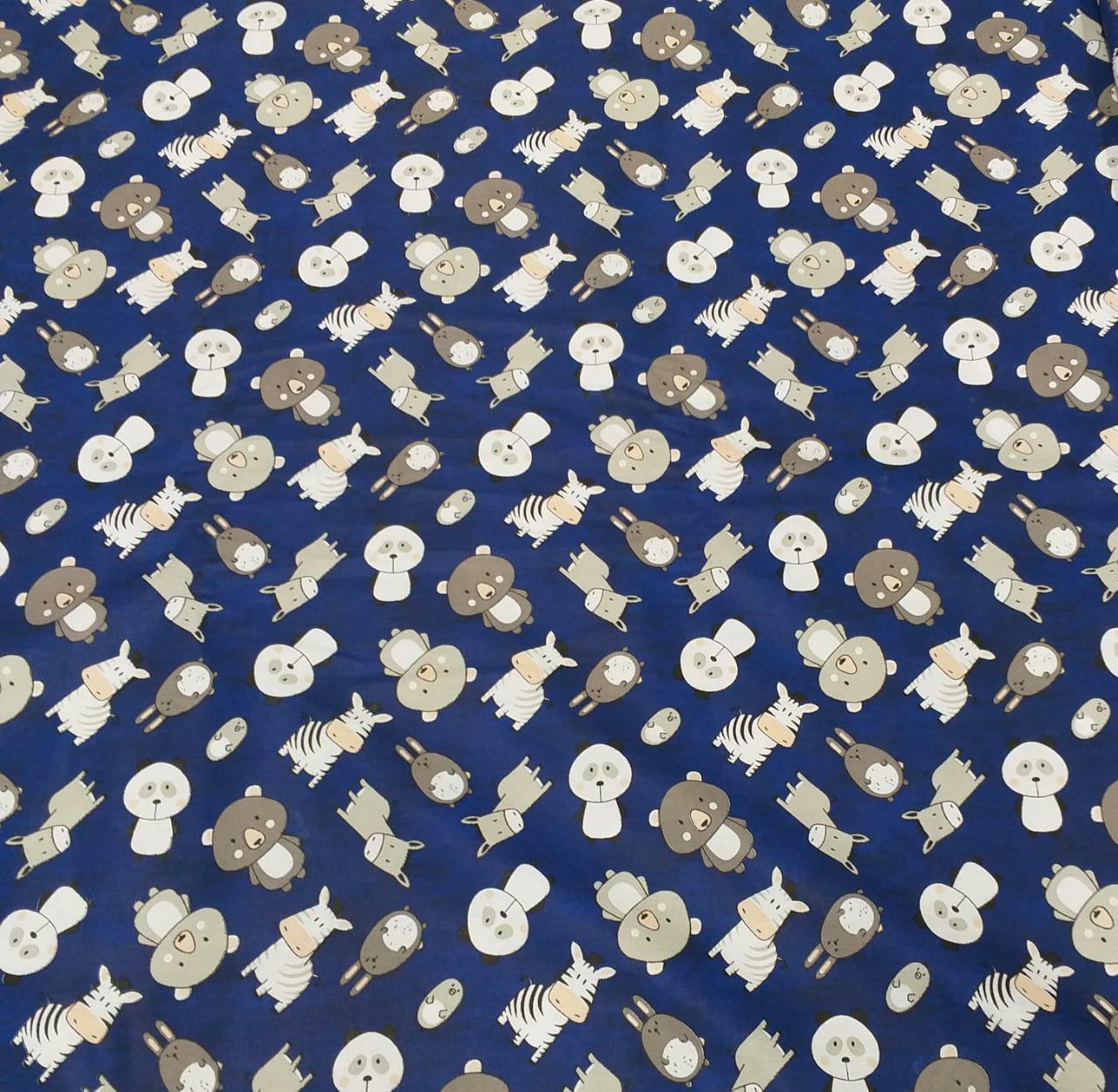 Tecido Plush - Azul Marinho - 1,70m de Largura - Tiradentes Têxtil