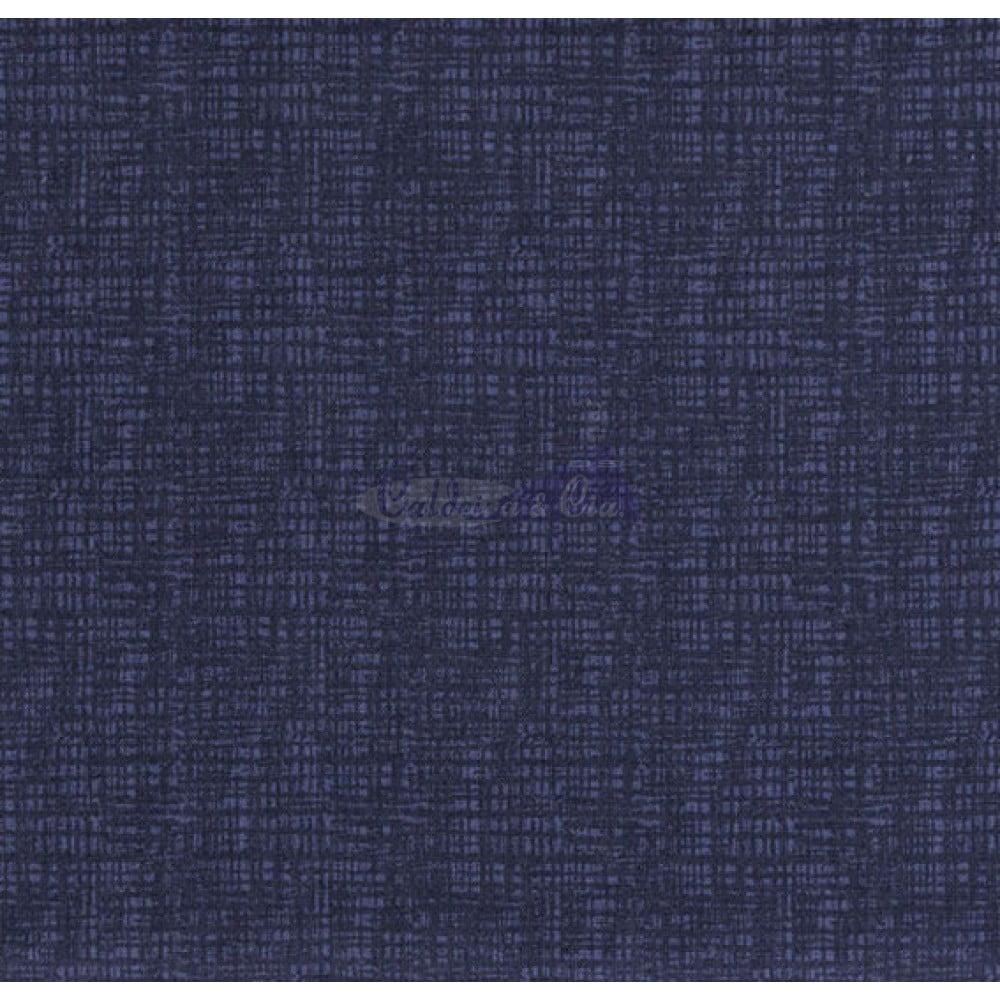 Tecido Tricoline Azul Marinho Textura Caldeira