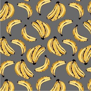 Tecido Tricoline Banana Cinza