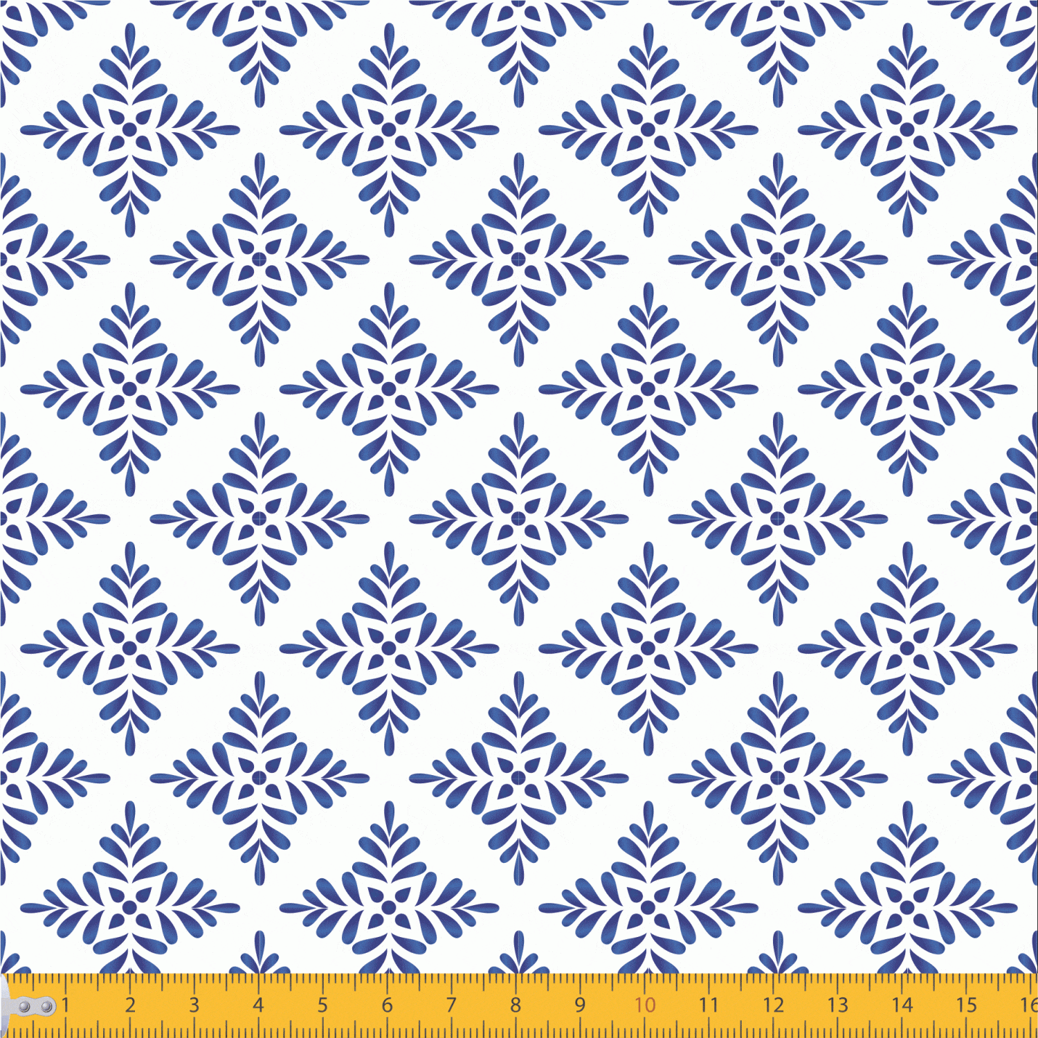 Tecido Tricoline Branco Azulejo Português 