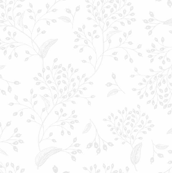 Tecido Tricoline Branco Floral Branco Ref:1315