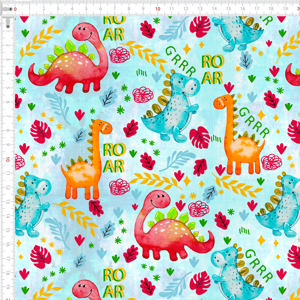 tricoline animal animais dinossauro dino patchwork