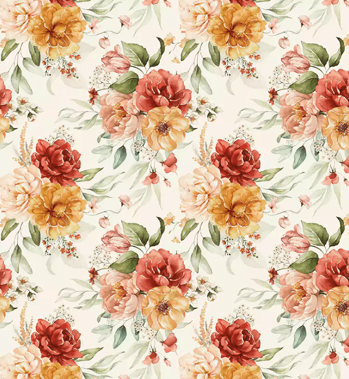 Tecido Tricoline Digital Floral Ref:5981