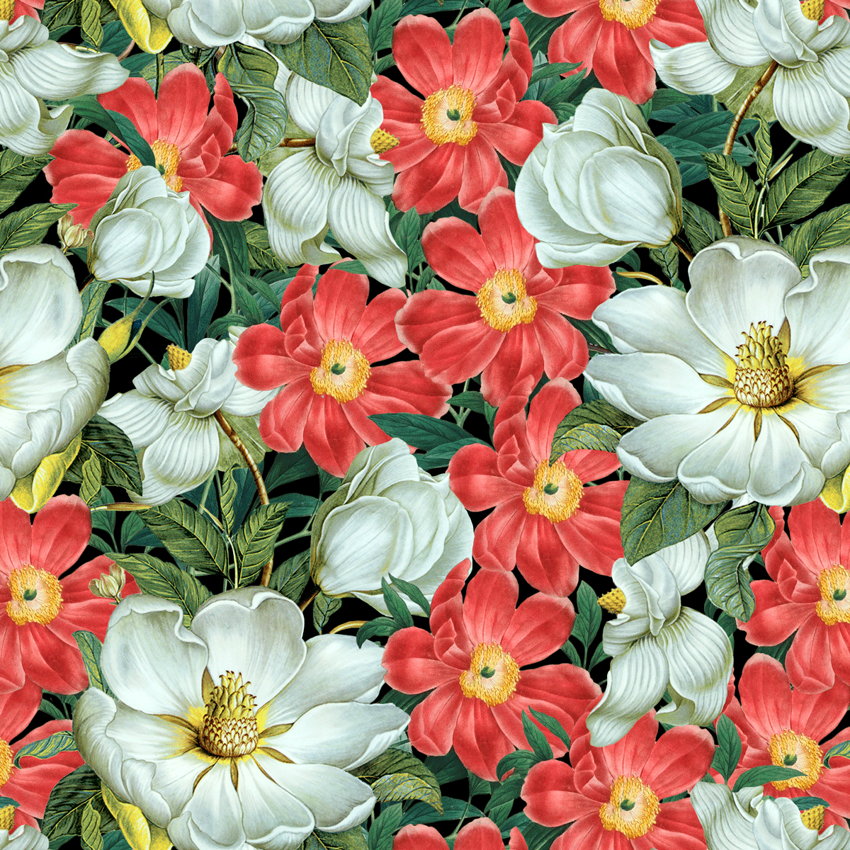 Tecido Tricoline Digital Floral Ref 9005 