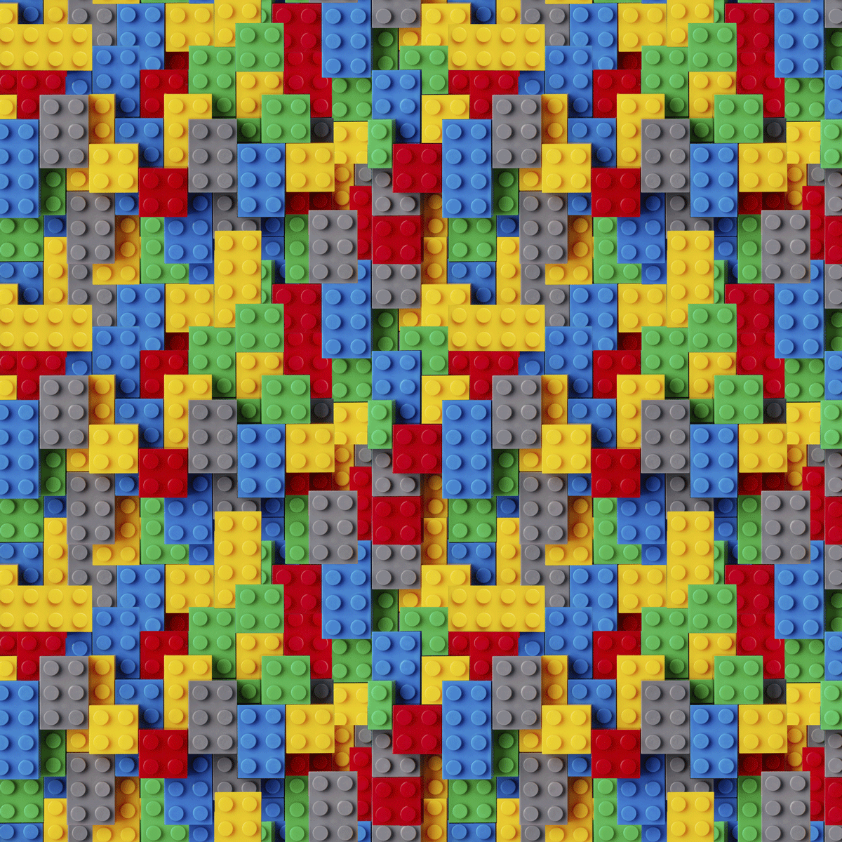 Tecido Tricoline Digital Bloco de Montar - Lego - Skina Tecidos