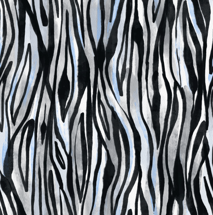 Tecido Tricoline Digital Zebra Ref:9017