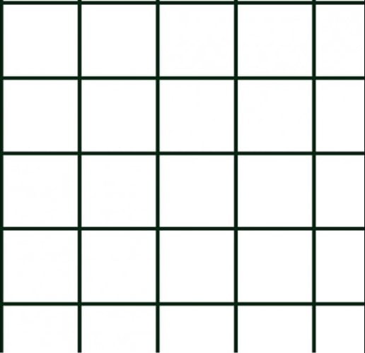 Tecido Tricoline Grid Branco C/ Preto