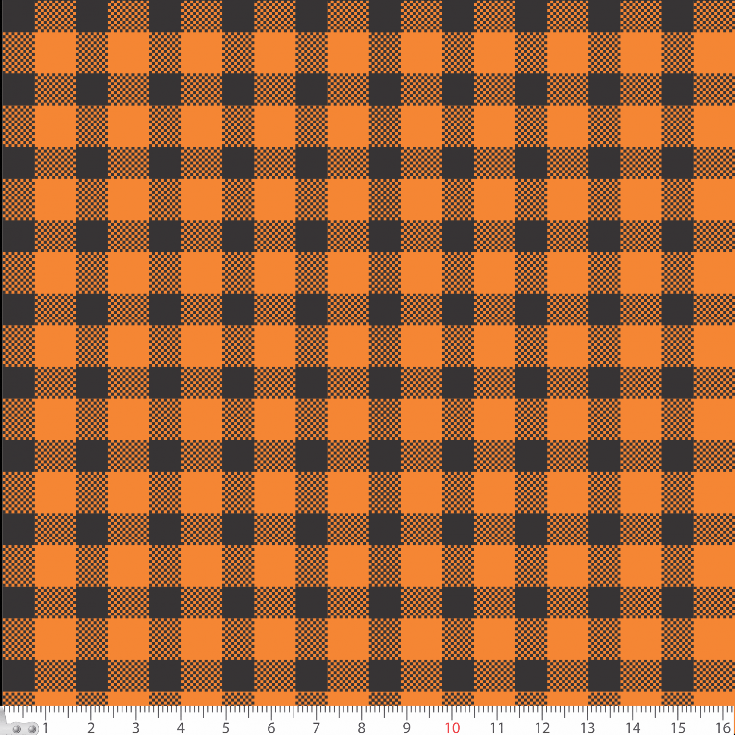 Tecido Tricoline Estampa Xadrez Grande Laranja Cenoura Fio Tinto -  londrimaiscosturacriativa