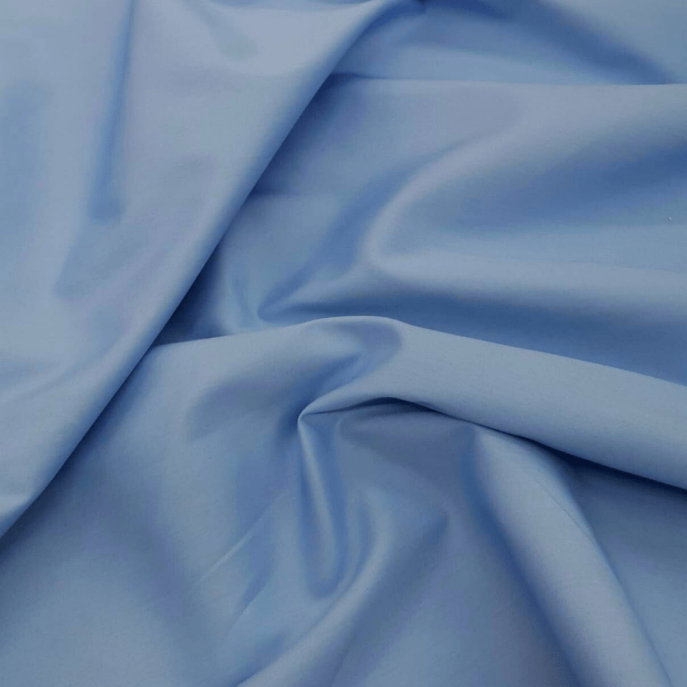 Tecido Tricoline Liso Azul Francia Bulgatti