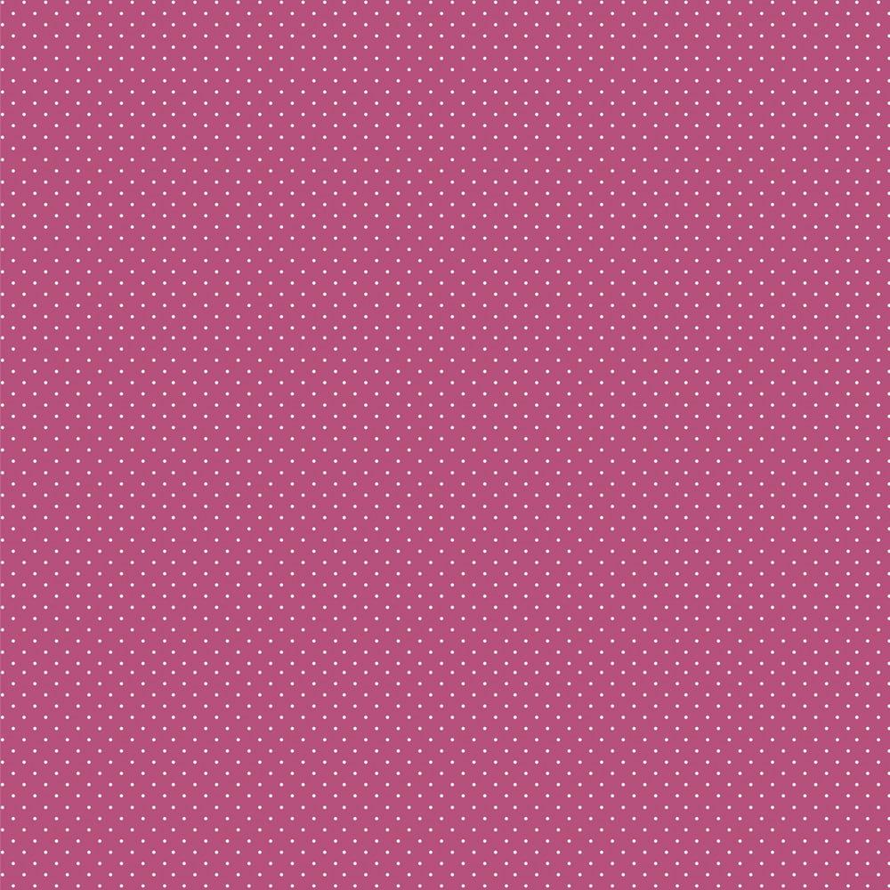 Tecido Tricoline  Mini Poá Rosa Pink Ref: 900311