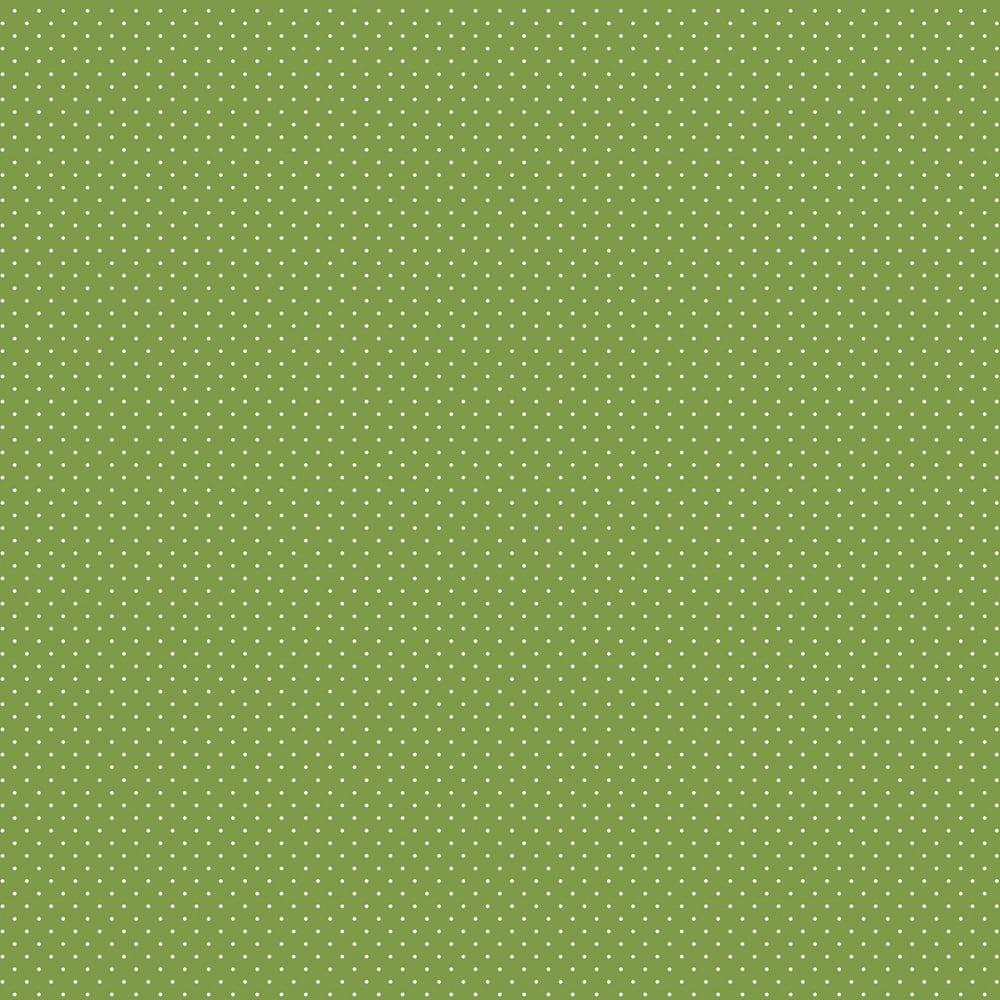 Tecido Tricoline  Mini Poá Verde Folha Ref: 900329